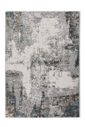 Lanora Wohnteppich, Grau/Creme, Draufsicht