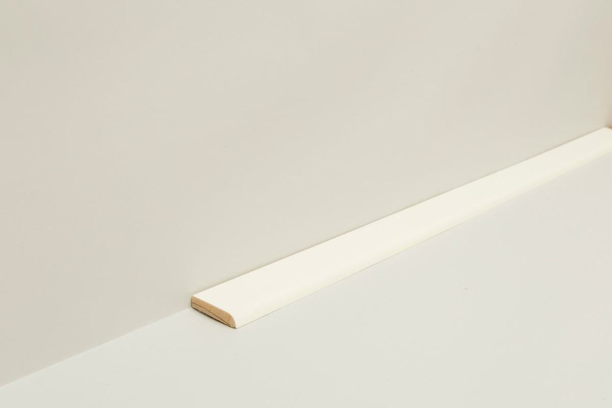 Lignova Flachleiste 5x23mm | Farbe: Weiß RAL 9010 | Produktbild
