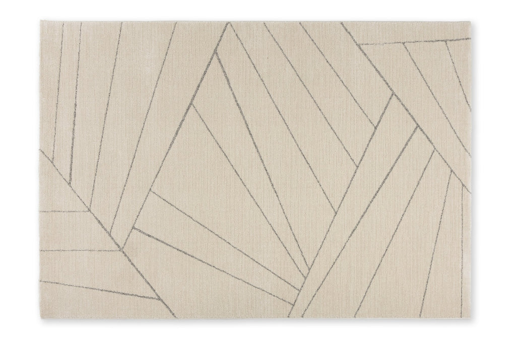 Linetta Wohnteppich, Creme, Draufsicht