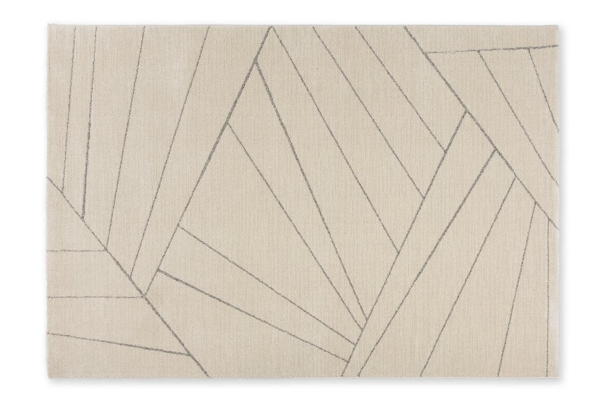 Linetta Wohnteppich, Creme, Draufsicht