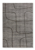 Liniara Wohnteppich, Grau, Draufsicht