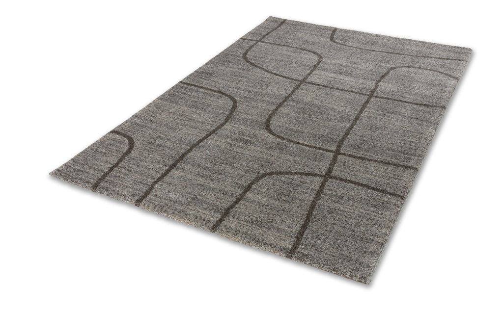 Liniara Wohnteppich, Grau, Perspektive