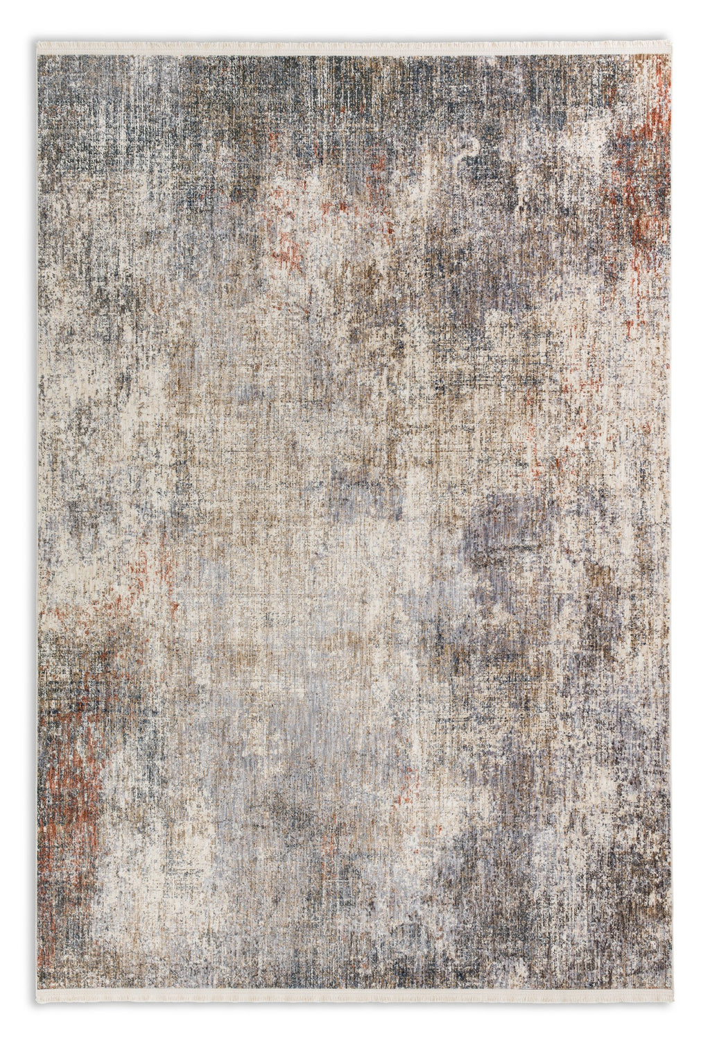 Mosaya Wohnteppich, Silber/Beige, Draufsicht