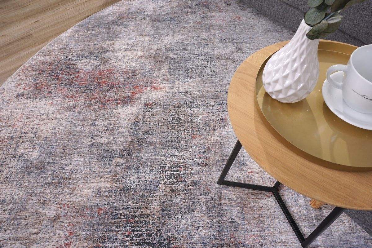 Mosaya Wohnteppich, Silber/Beige, Raumbild 4