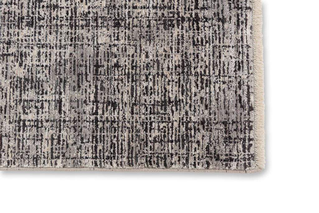 Nerola Wohnteppich, Silber/Schwarz, Detail 3