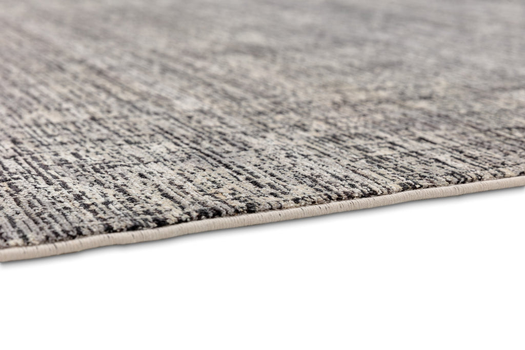 Nerola Wohnteppich, Silber/Schwarz, Detail 4