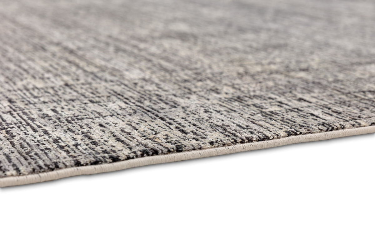 Nerola Wohnteppich, Silber/Schwarz, Detail 4