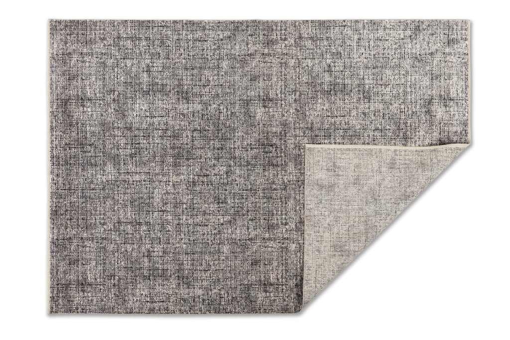 Nerola Wohnteppich, Silber/Schwarz, Detail