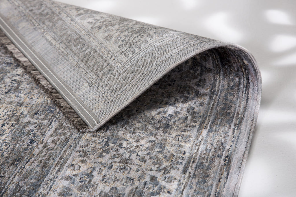 Norvika Wohnteppich, Blau, Detail