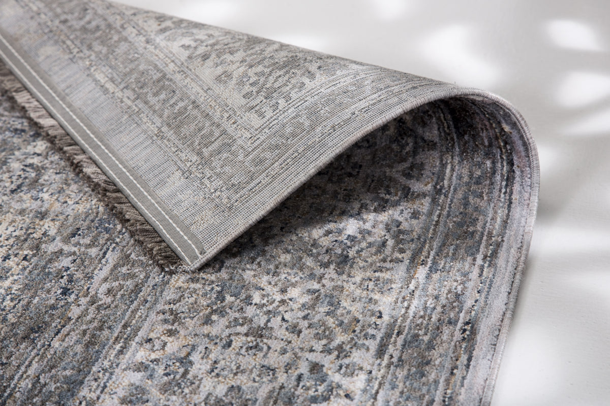 Norvika Wohnteppich, Blau, Detail