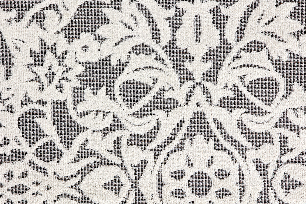 Ornella Wohnteppich, Grau/Weiß, Detail 2