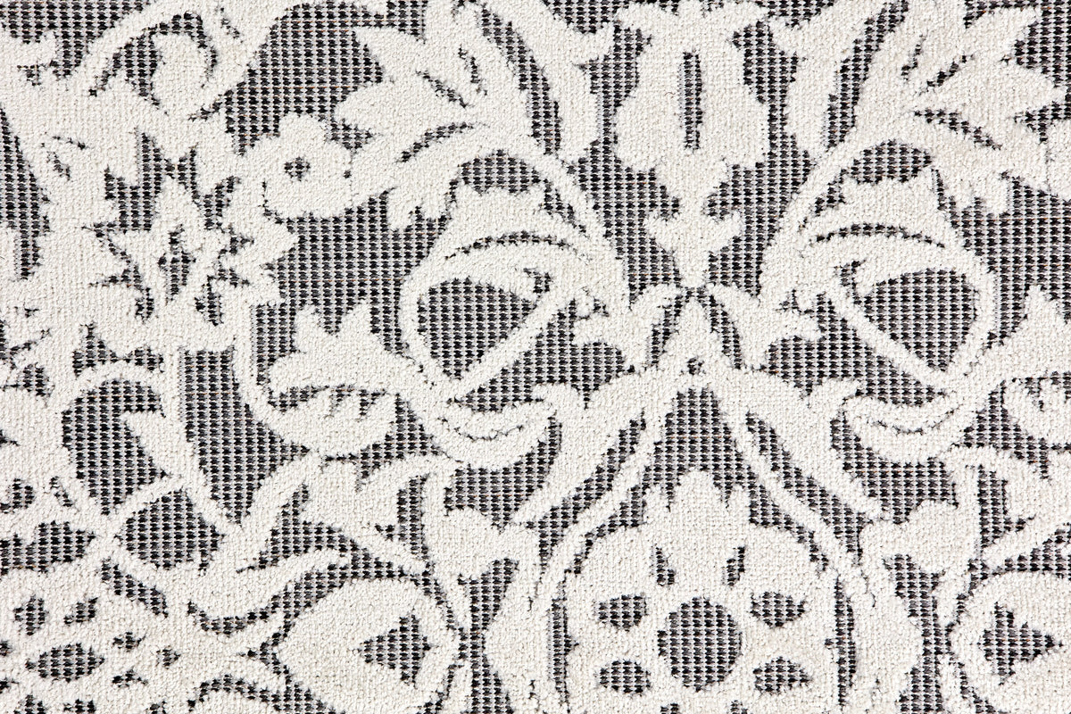 Ornella Wohnteppich, Grau/Weiß, Detail 2