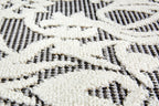 Ornella Wohnteppich, Grau/Weiß, Detail 3