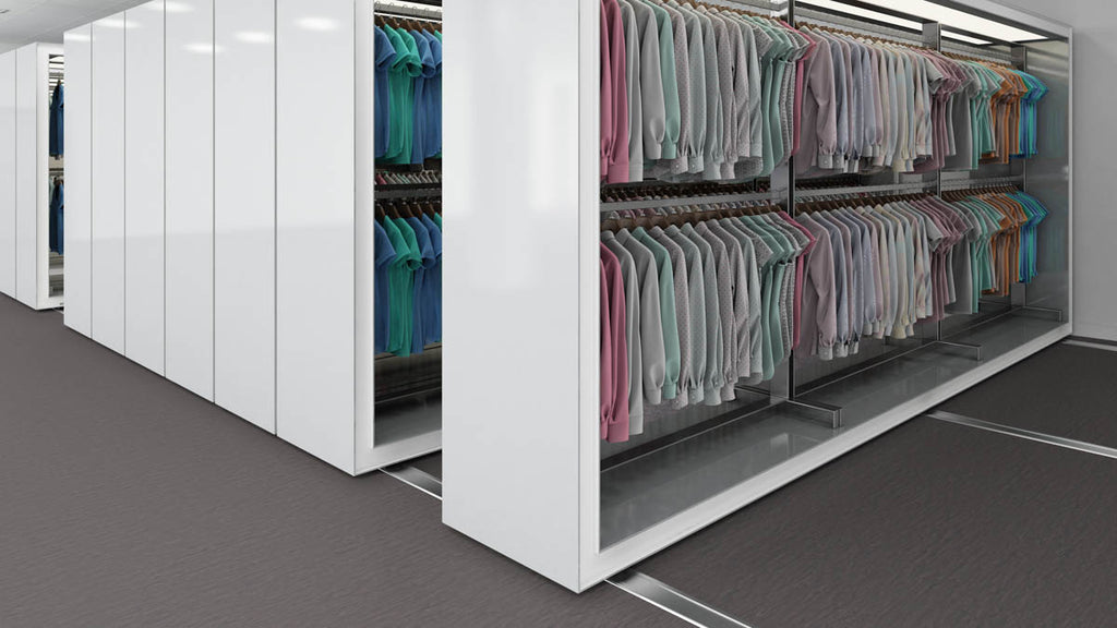 Ostrevia PVC-Boden homogen 200cm | Farbe: Anthrazit | Raumansicht