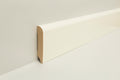 Pinara Sockelleiste abgerundet 18x80mm | Farbe: Weiß RAL 9010 | Produktbild
