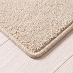 Piumera Teppich nach Maß | Farbe: Sand Hell | gekettelte Kante (Beispielbild, Farbe kann abweichen)
