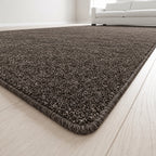 Piumera Teppich nach Maß | Farbe: Taupe Tief | Kettelecke (Beispielbild, Farbe kann abweichen)
