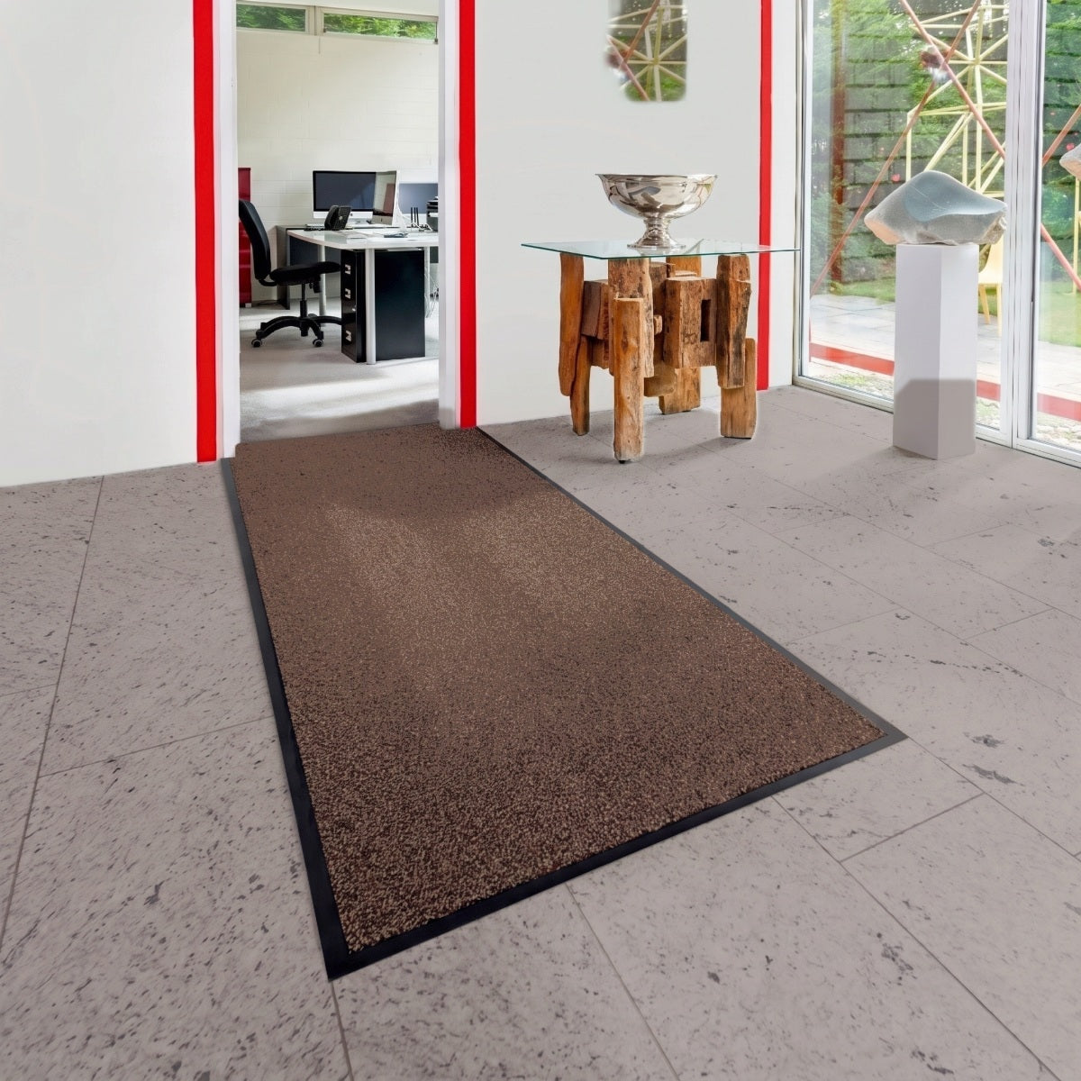 Primola Sauberlaufmatte | Farbe: Beige-Braun | Raumbild 1 (Beispielbild, Farbe kann abweichen)