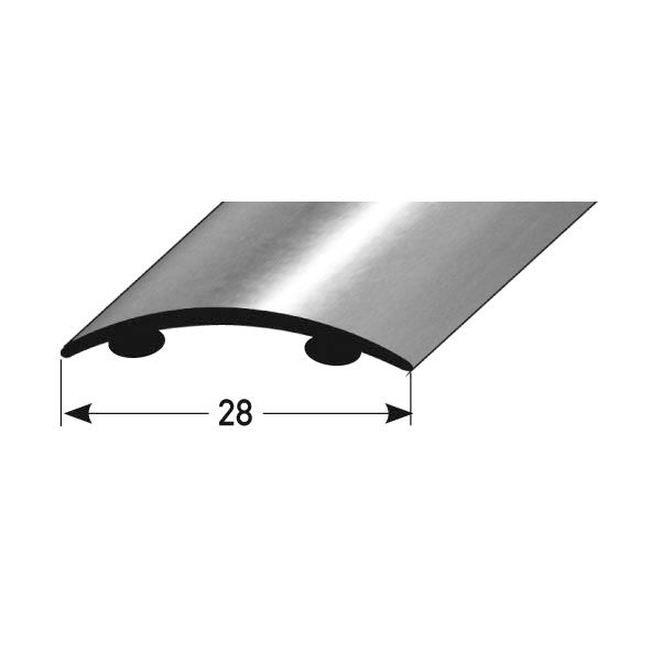 Übergangsprofil Alu eloxiert 28 × 1,5 mm, selbstklebend