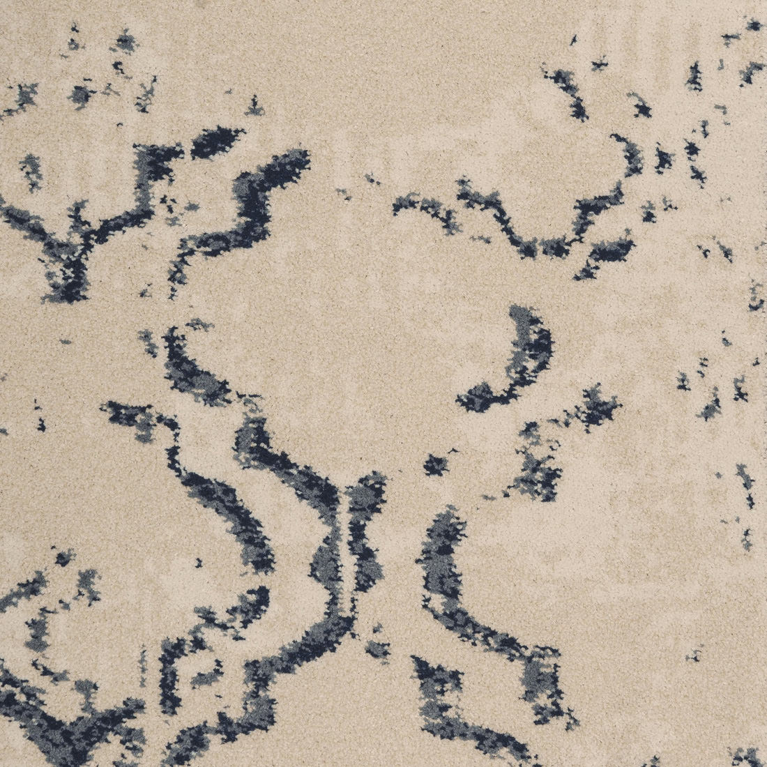 Mirabel Teppich nach Maß | Farbe: Creme Blau (120) | Musterfoto (Farbe kann abweichen)