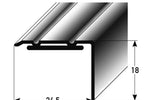 Winkelprofil Alu eloxiert 18 × 24,5 mm, selbstklebend