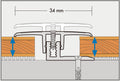 JOKA Basic-Allrounder Übergangsprofil 7–15 mm, schraubbar
