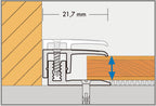JOKA Basic-Allrounder Abschlussprofil 7–15 mm, schraubbar