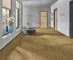 Quintana Teppichboden | Farbe: Senfgelb (213) | Raumansicht (Beispielbild, Farbe kann abweichen)