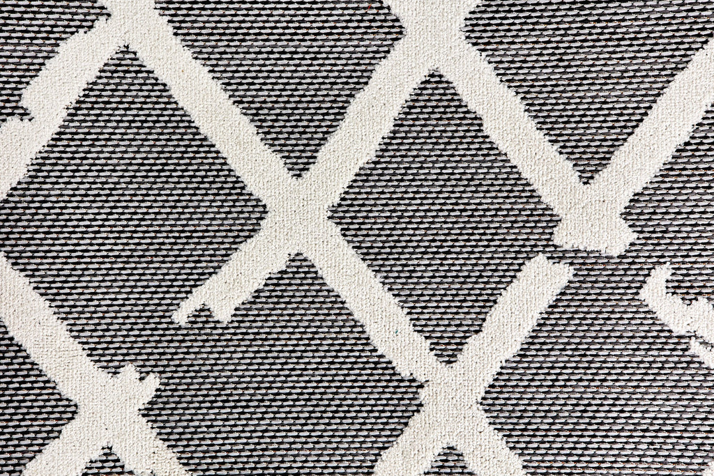 Raunika Wohnteppich, Grau/Weiß, Detail 2