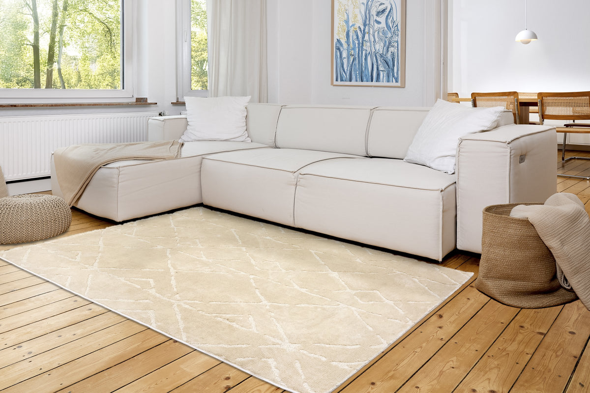 Rautina Wohnteppich, Creme, Raumbild