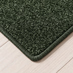 Reganza Teppich nach Maß | Farbe: Grün Tief | gekettelte Kante (Beispielbild, Farbe kann abweichen)