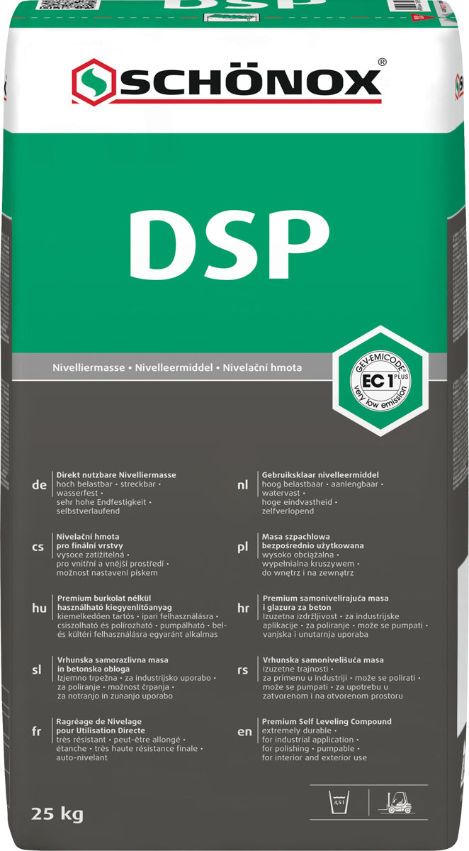 Schönox DSP Nivelliermasse für innen und außen, 25 kg