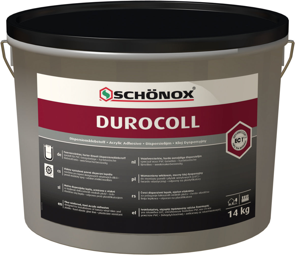 Schönox Durocoll faserverstärkter Dispersionsklebstoff, 14 kg