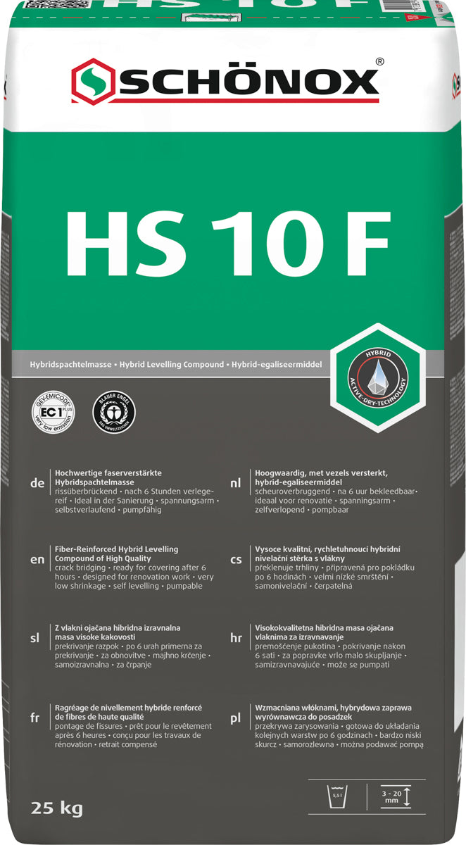 Schönox HS 10 F faserverstärkte Hybrid-Spachtelmasse, 25 kg