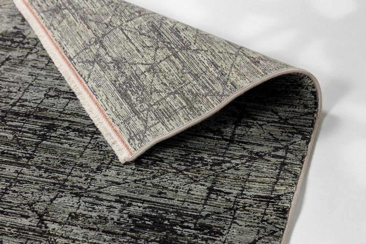 Seralia Wohnteppich, Grün/Schwarz, Detail 2