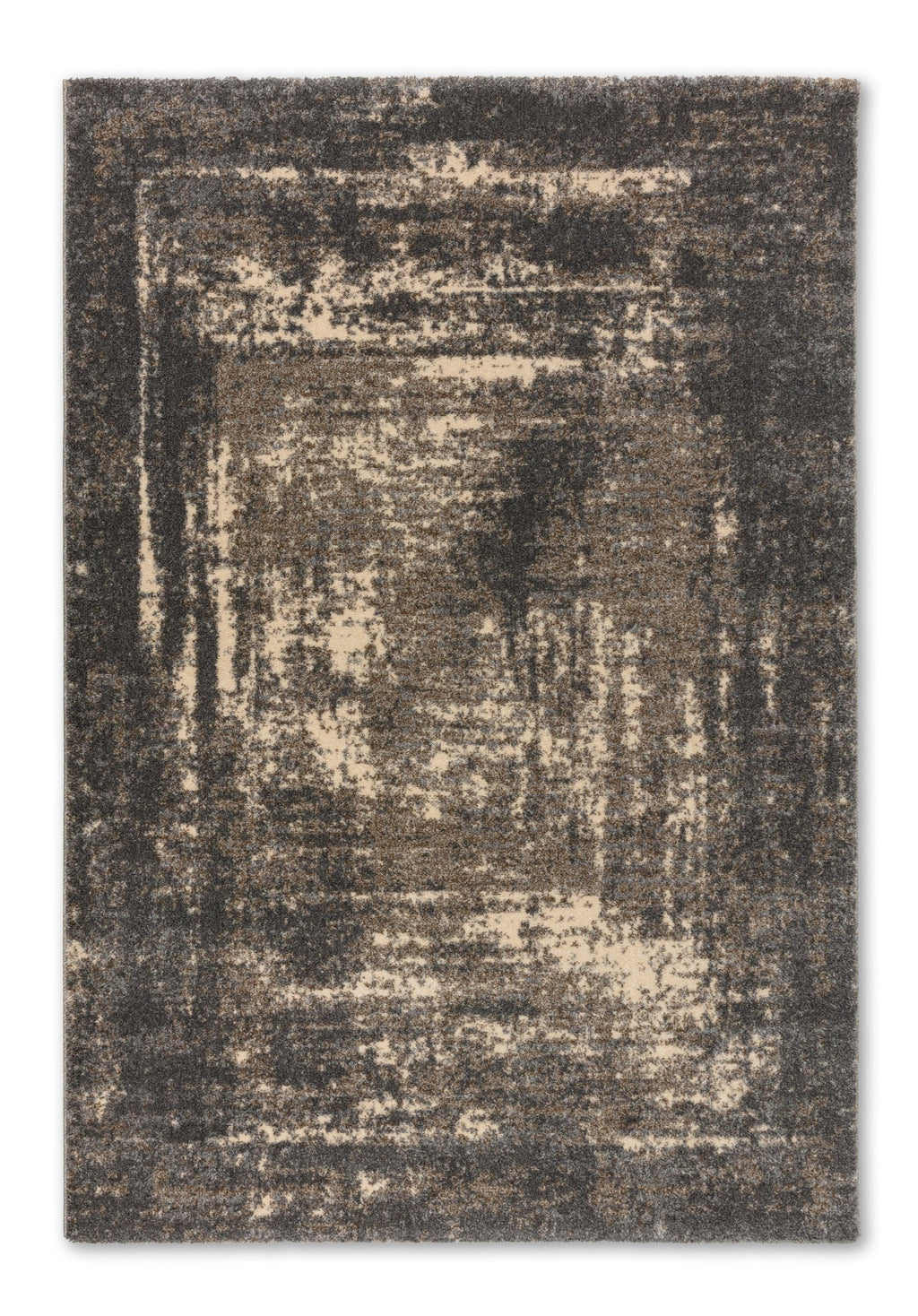 Seralina Wohnteppich, Grau, Draufsicht