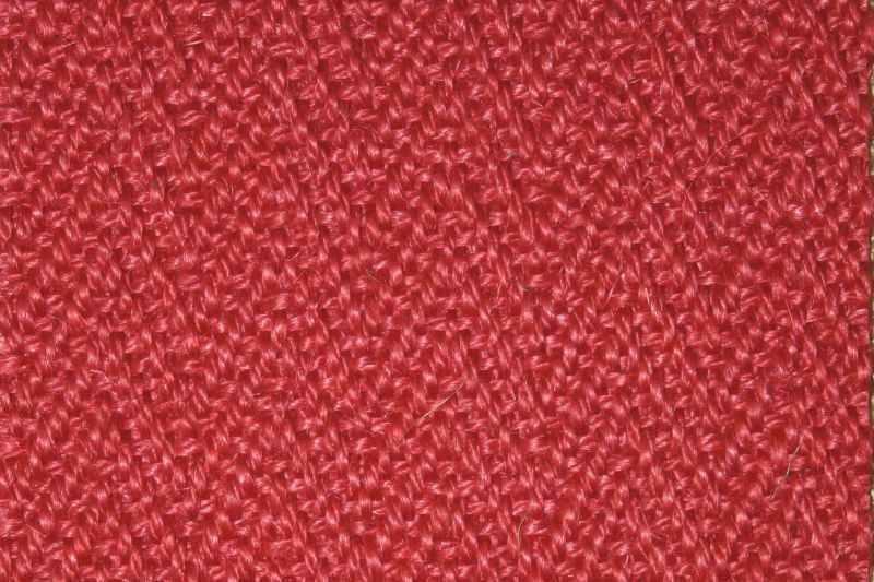 Sisano Sisalläufer Fischgrat nach Maß, Rot