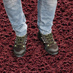 Stegora Forte Sauberlaufmatte 60 × 90 cm | Farbe: Weinrot | Raumbild 1 (Beispielbild, Farbe kann abweichen)