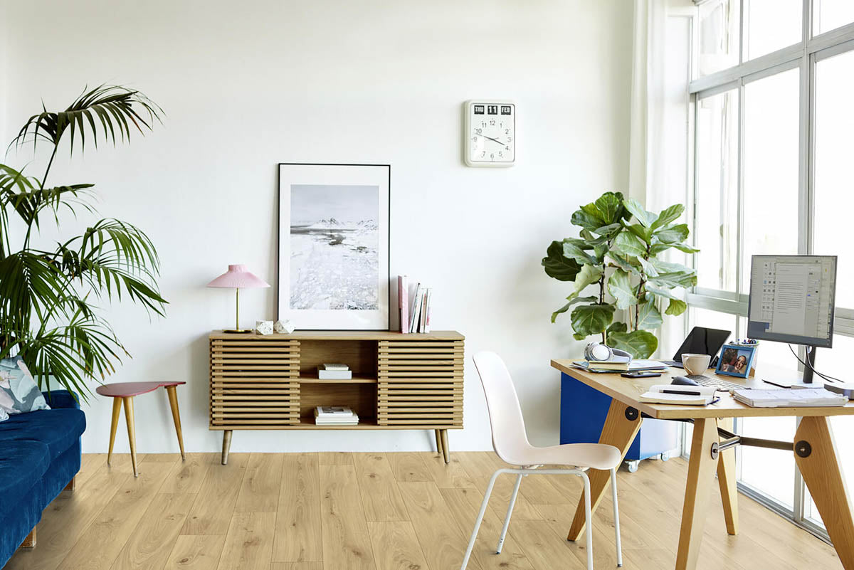 Steverura Kiefer Natur – Vinylboden von der Rolle | Raumansicht