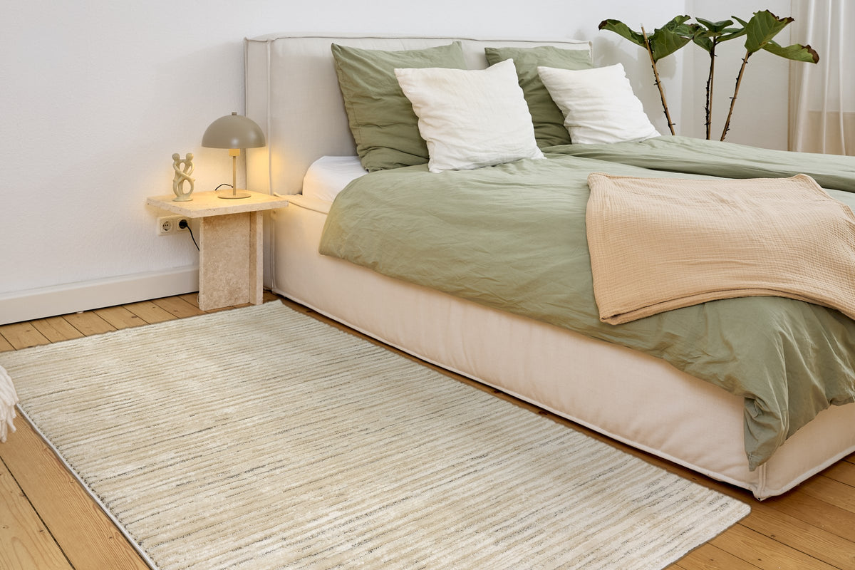 Streyla Wohnteppich, Creme/Grau, Raumbild 2