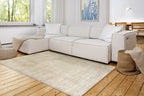 Streyla Wohnteppich, Creme/Grau, Raumbild