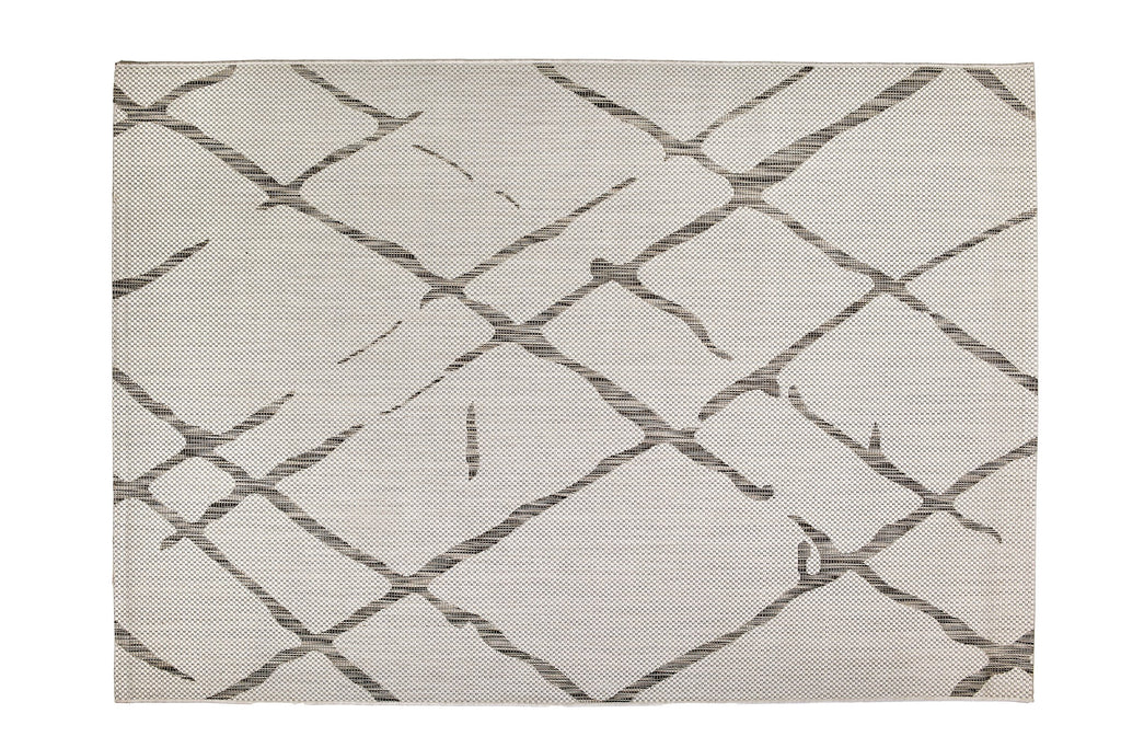 Strichetta Wohnteppich, Beige, Draufsicht
