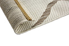 Strichetta Wohnteppich, Beige, Rückseite