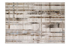 Stripola Wohnteppich, Grau/Beige, Draufsicht