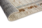 Stripola Wohnteppich, Grau/Beige, Rückseite