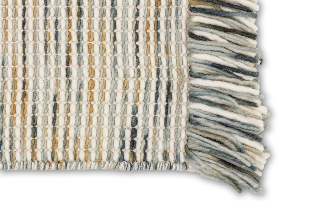 SCHÖNER WOHNEN-Kollektion Teppich ARINA, Blau, Ecke mit Fransen