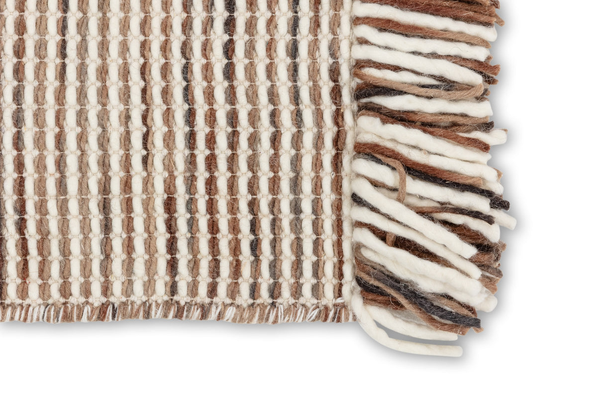SCHÖNER WOHNEN-Kollektion Teppich ARINA, Braun, Ecke mit Fransen