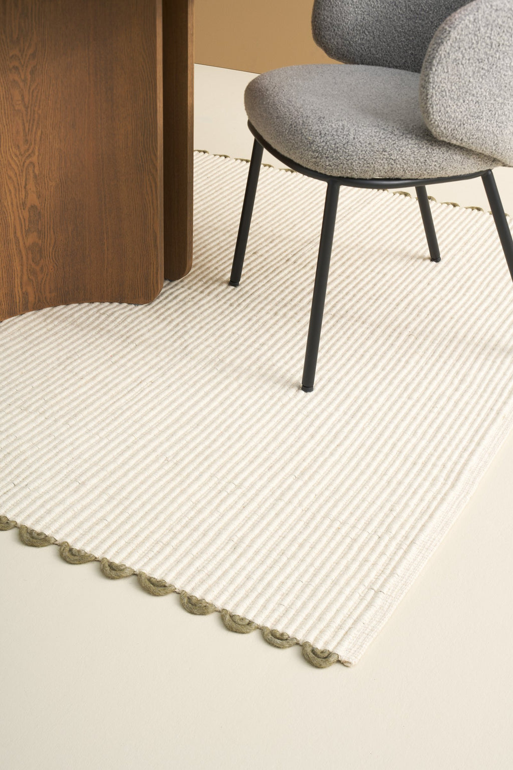SCHÖNER WOHNEN-Kollektion Teppich OMIRA, Creme, Raumbild Detail