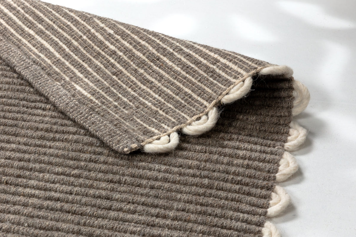 SCHÖNER WOHNEN-Kollektion Teppich OMIRA, Dunkelgrau, Detail