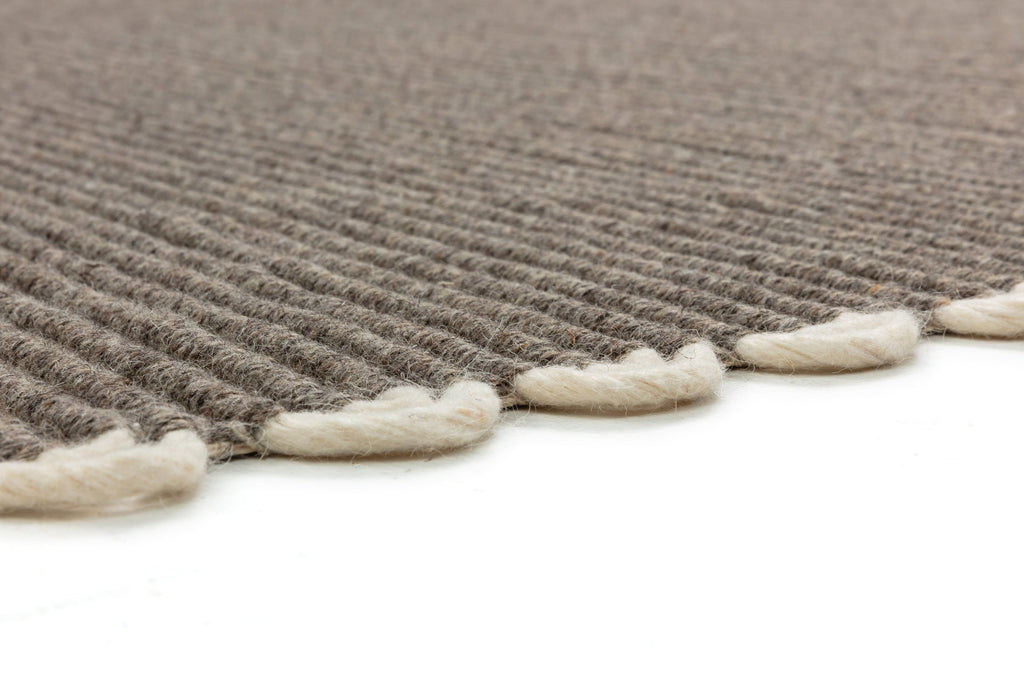 SCHÖNER WOHNEN-Kollektion Teppich OMIRA, Dunkelgrau, Kante